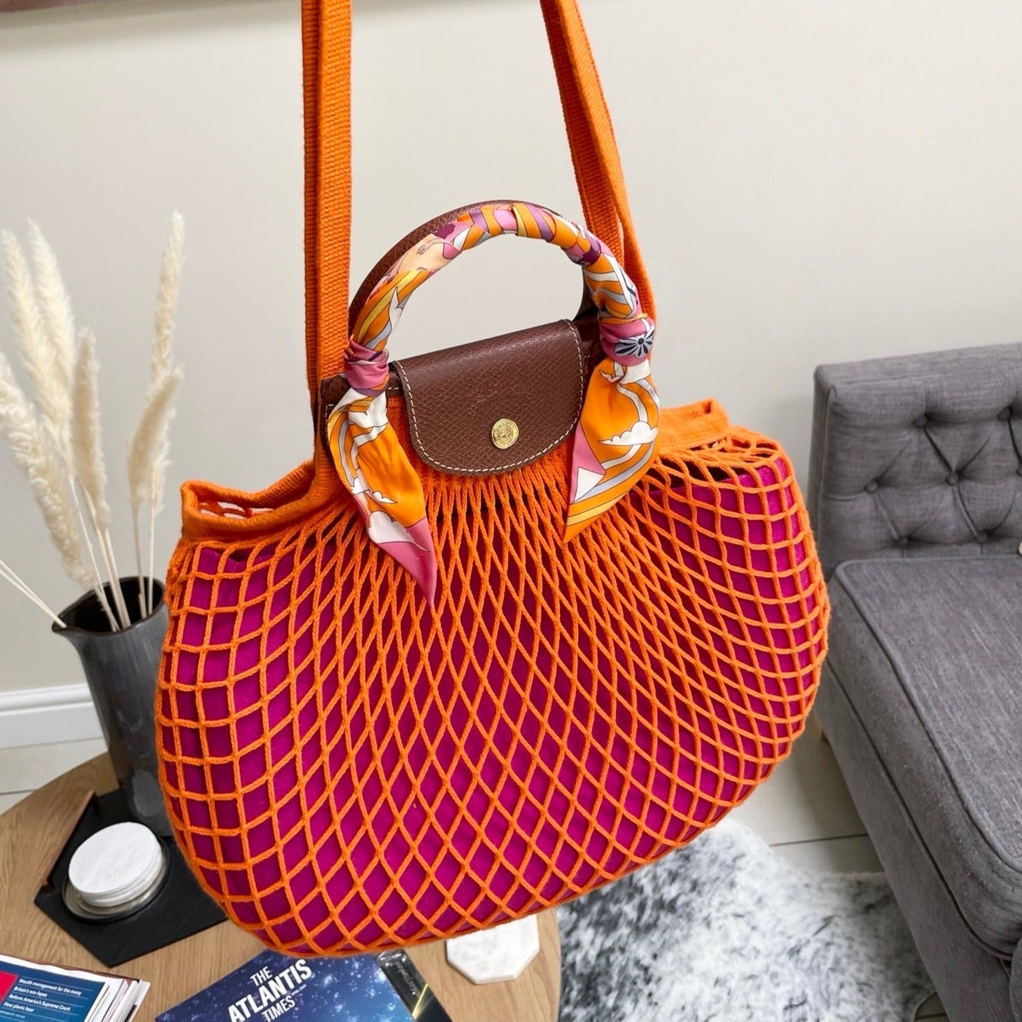 Longchamp Le Pliage Le Filet Mesh Bag