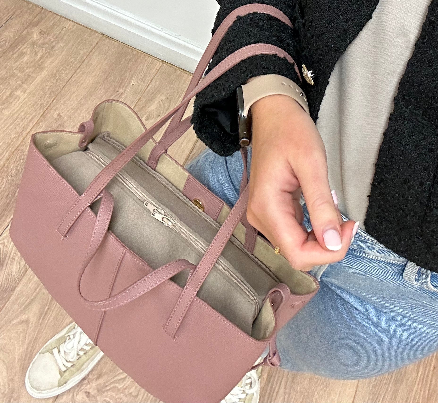 mini cyme tote organizer with zip top