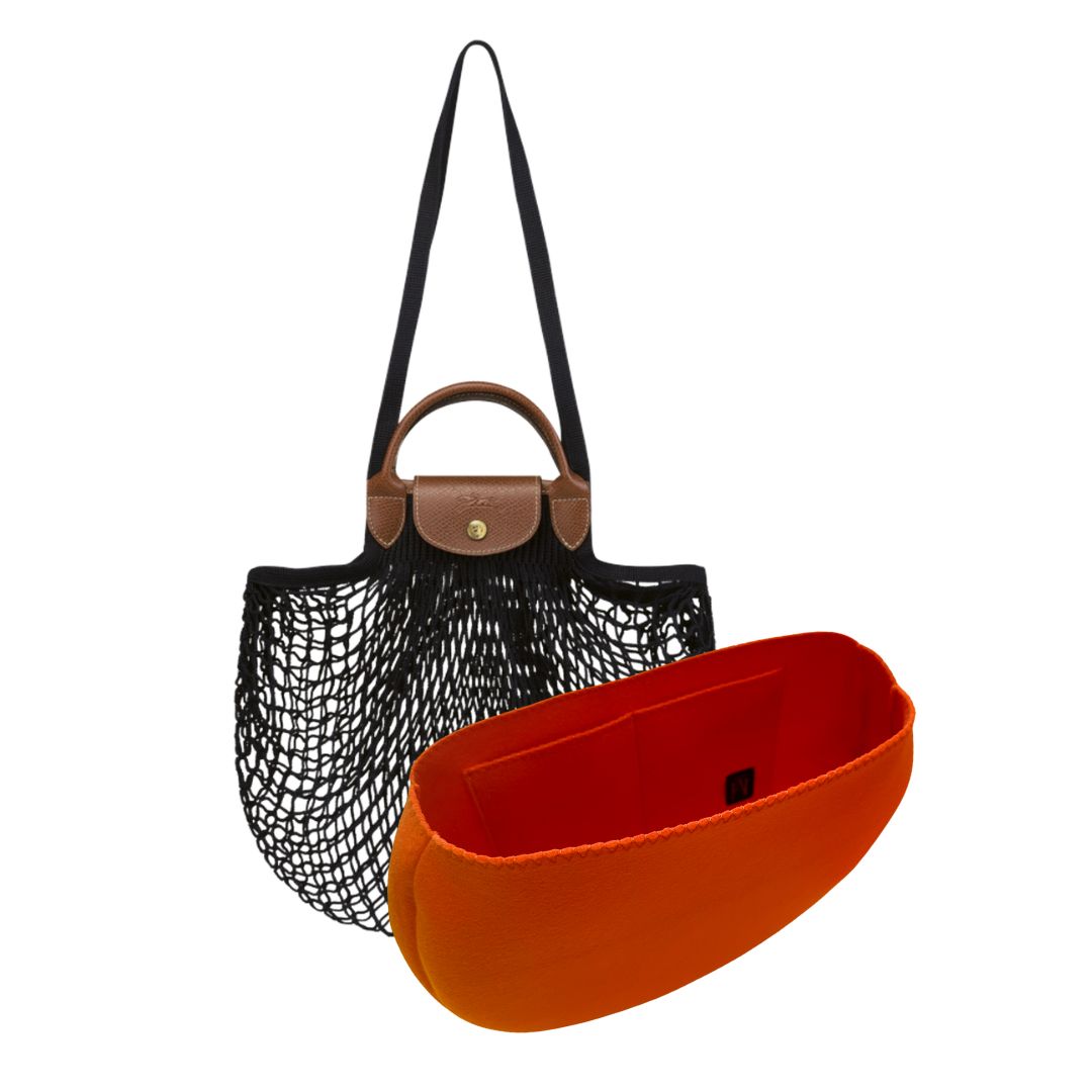 Pliage Filet Orange Longchamp Le Pliage Longchamp Mesh Bag