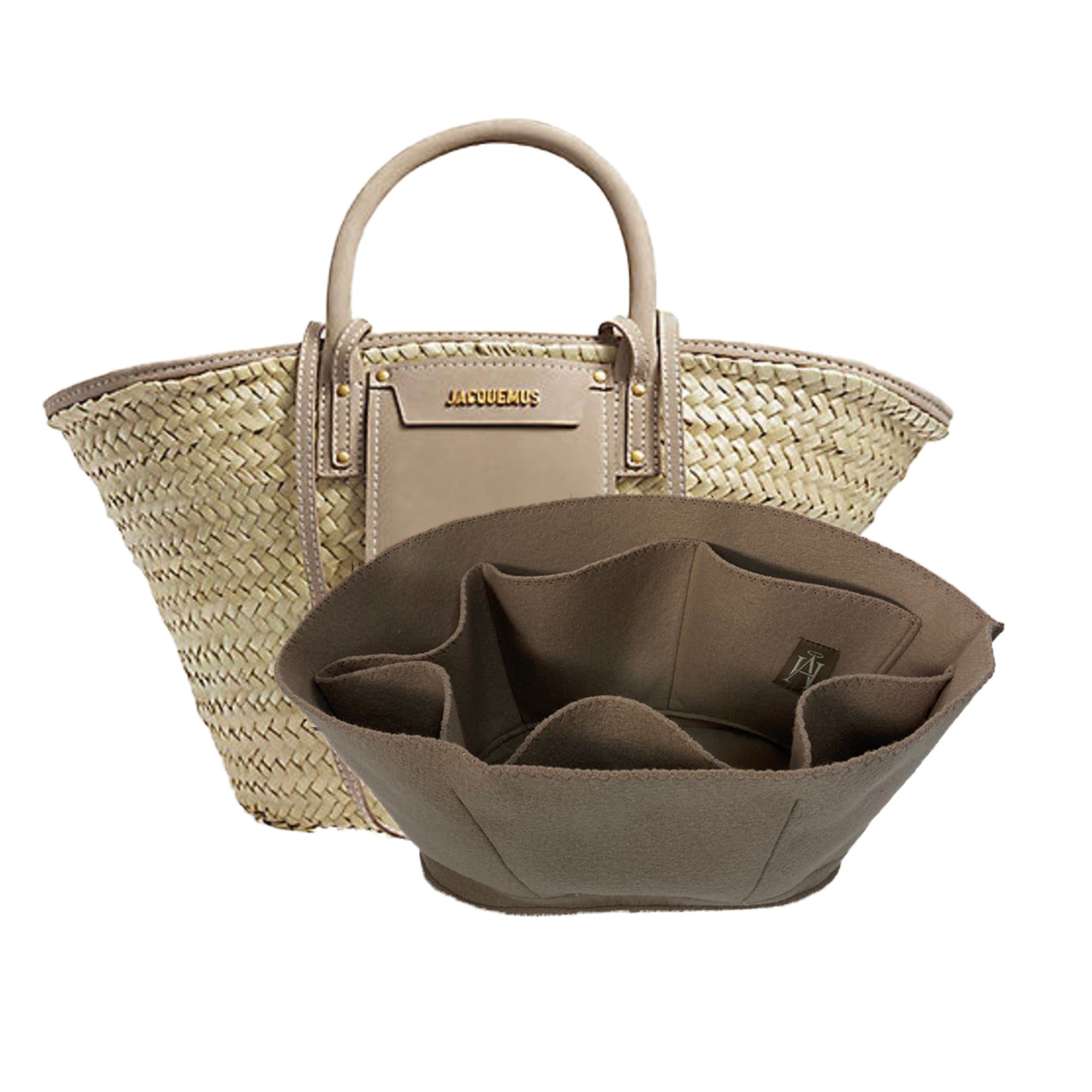 Leather Bag Straw Jacquemus Bag Leather Bag Jacquemus Le Panier