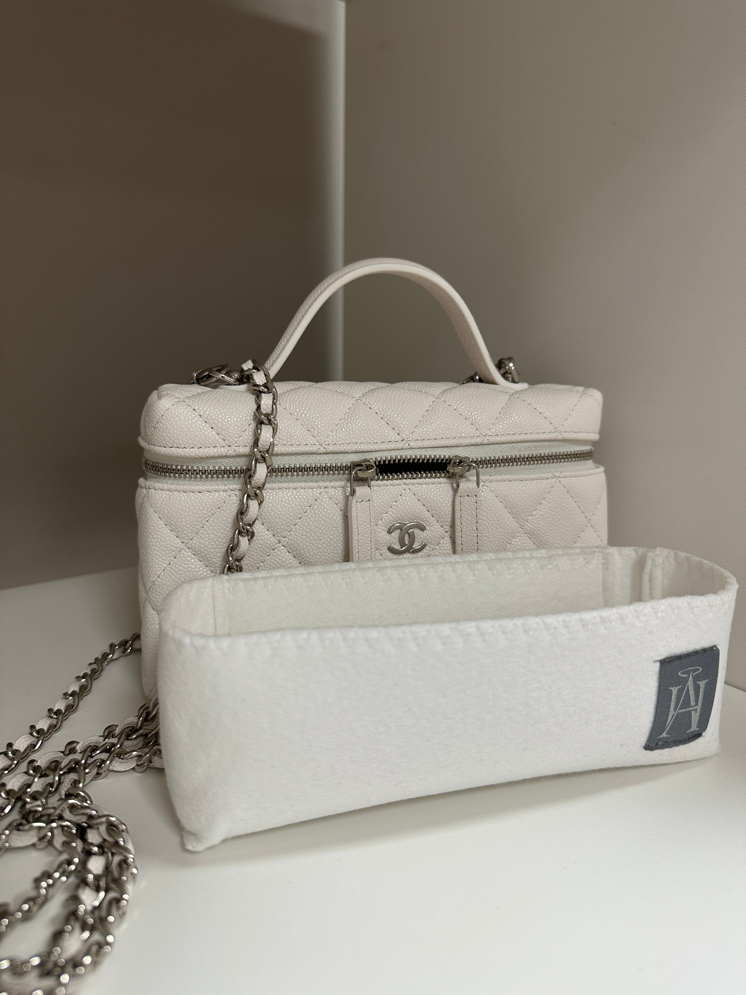 Liner For Chanel Top Handle Slim Vanity With Chain