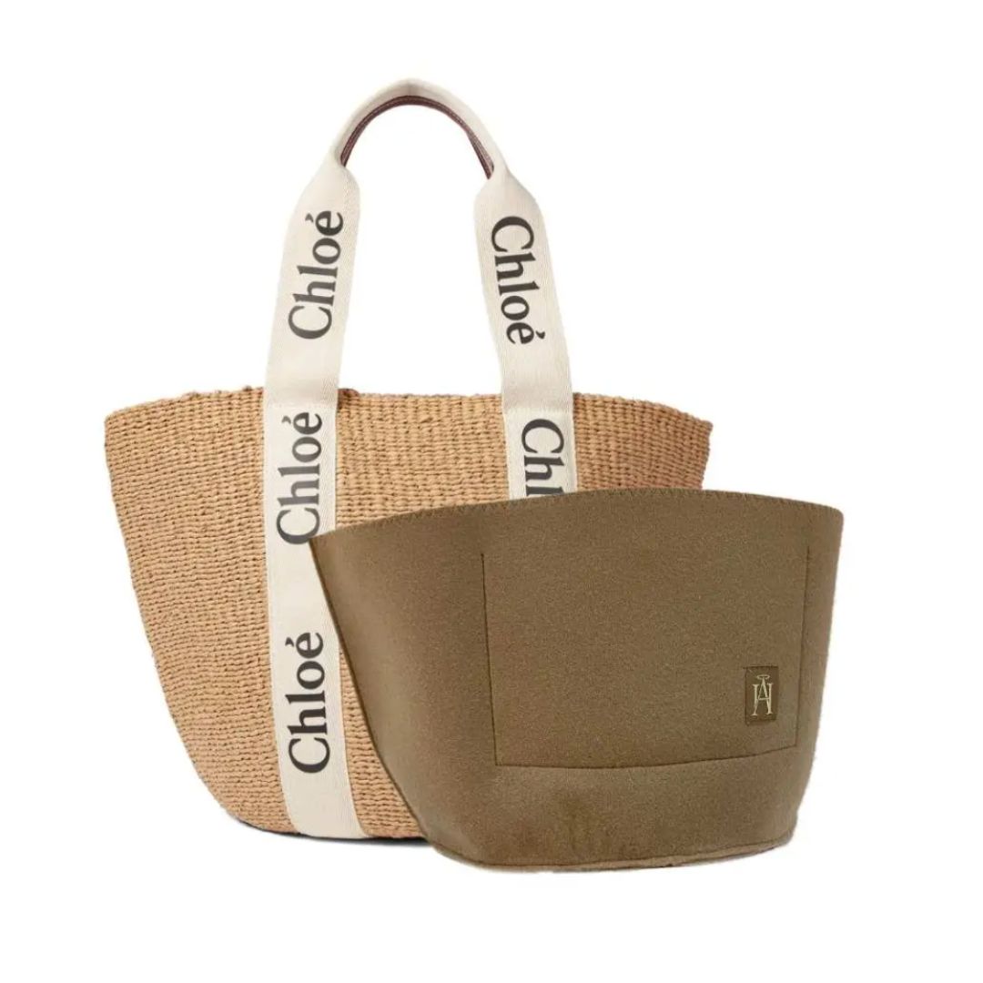 chloe woody basket bag organiser