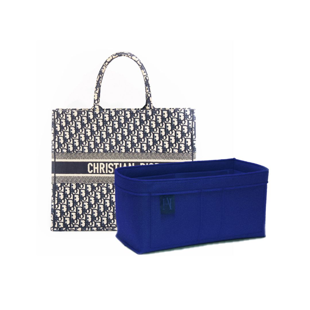 medium book tote bag organiser 