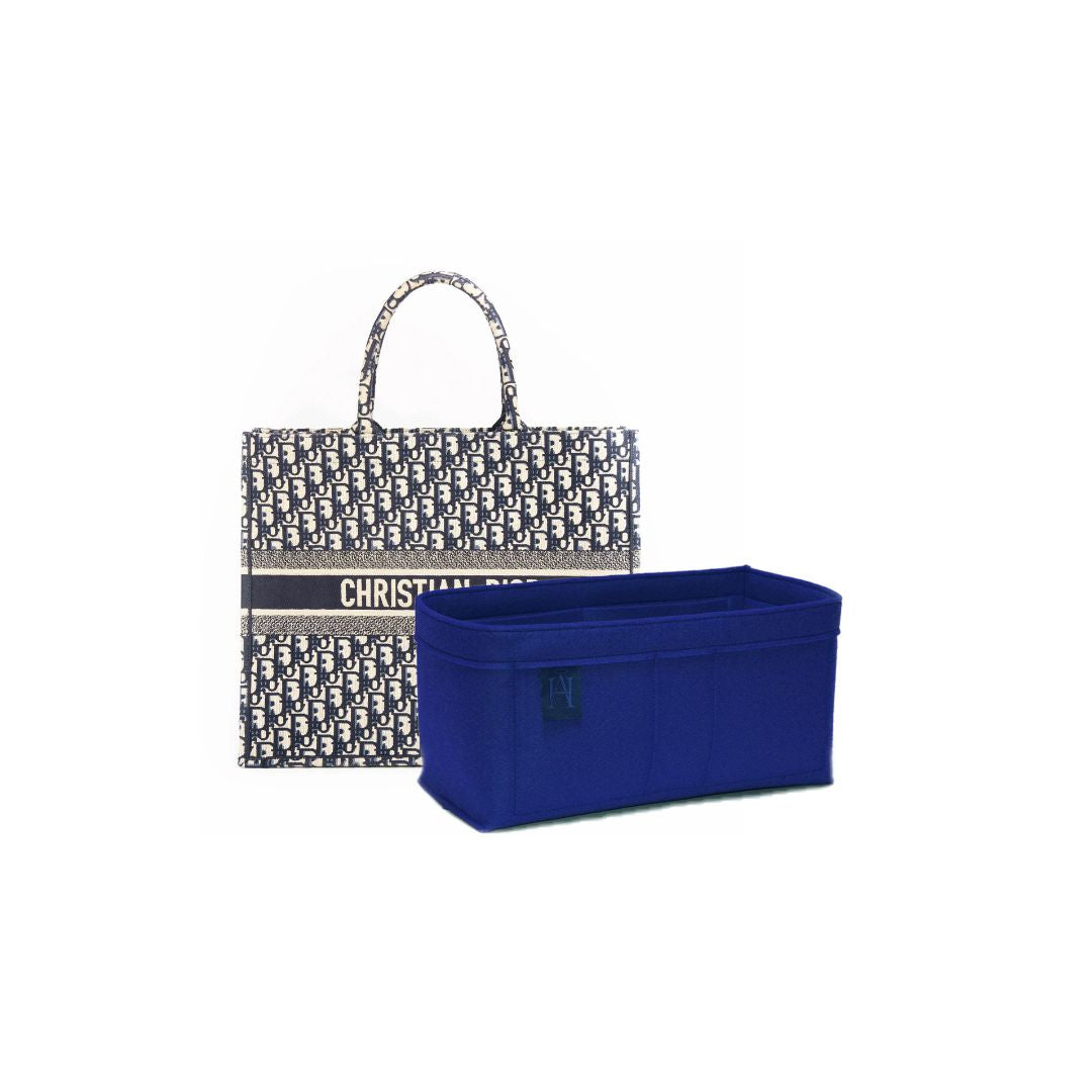 small book tote bag organiser / handbag liner