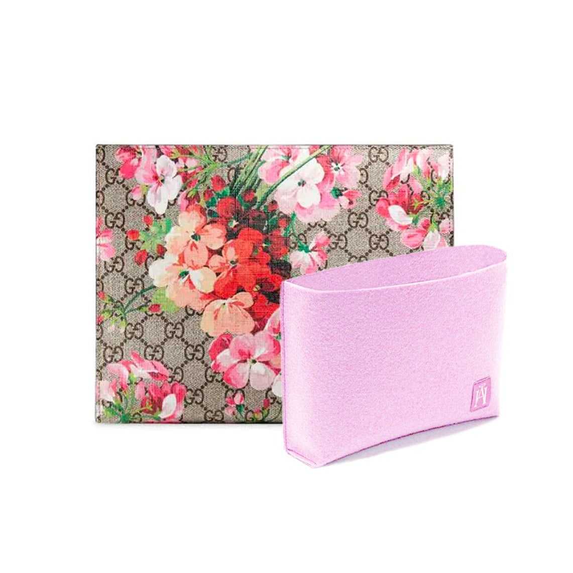 gucci blooms cosmetic case handbag liner