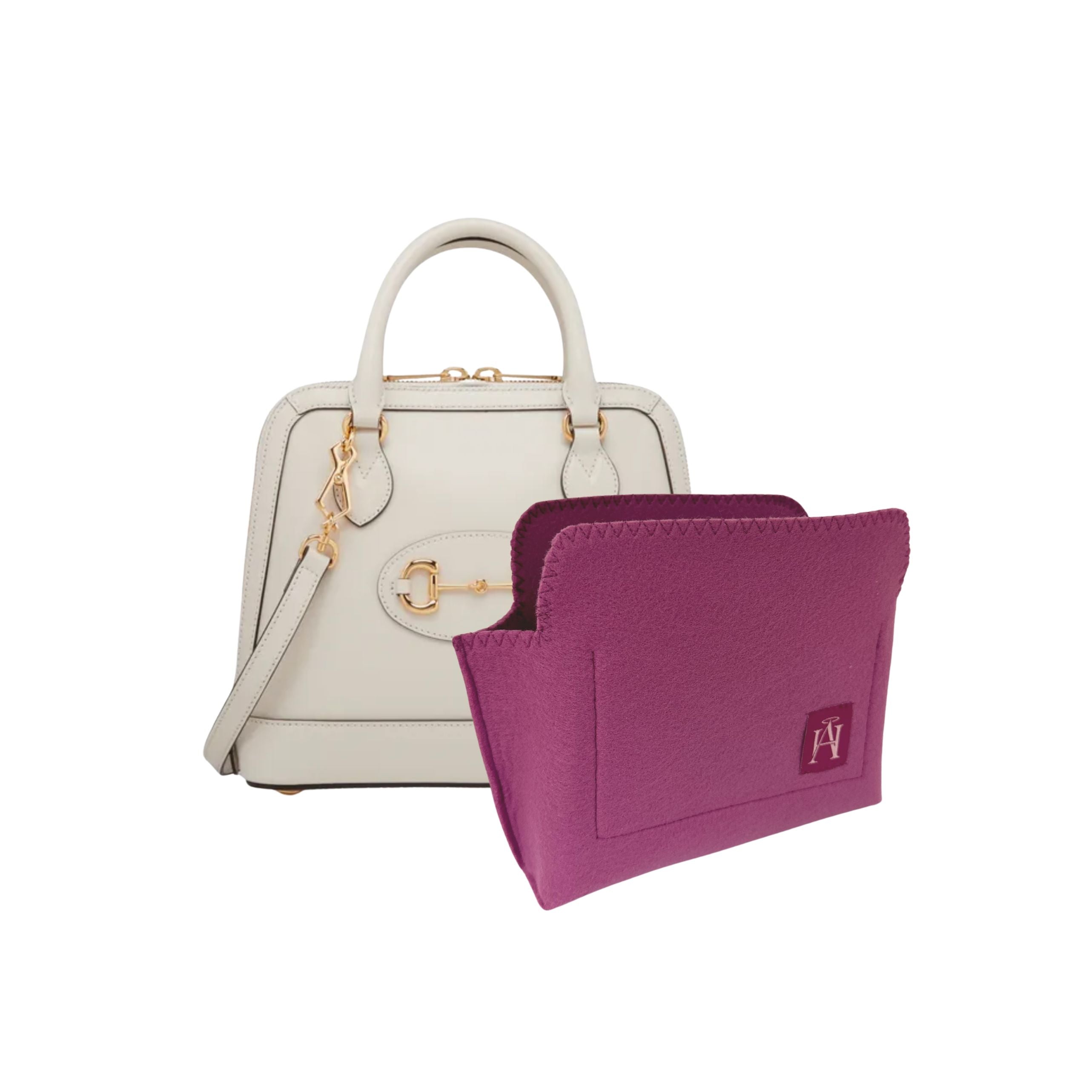 gucci horsebit top handle handbag liner