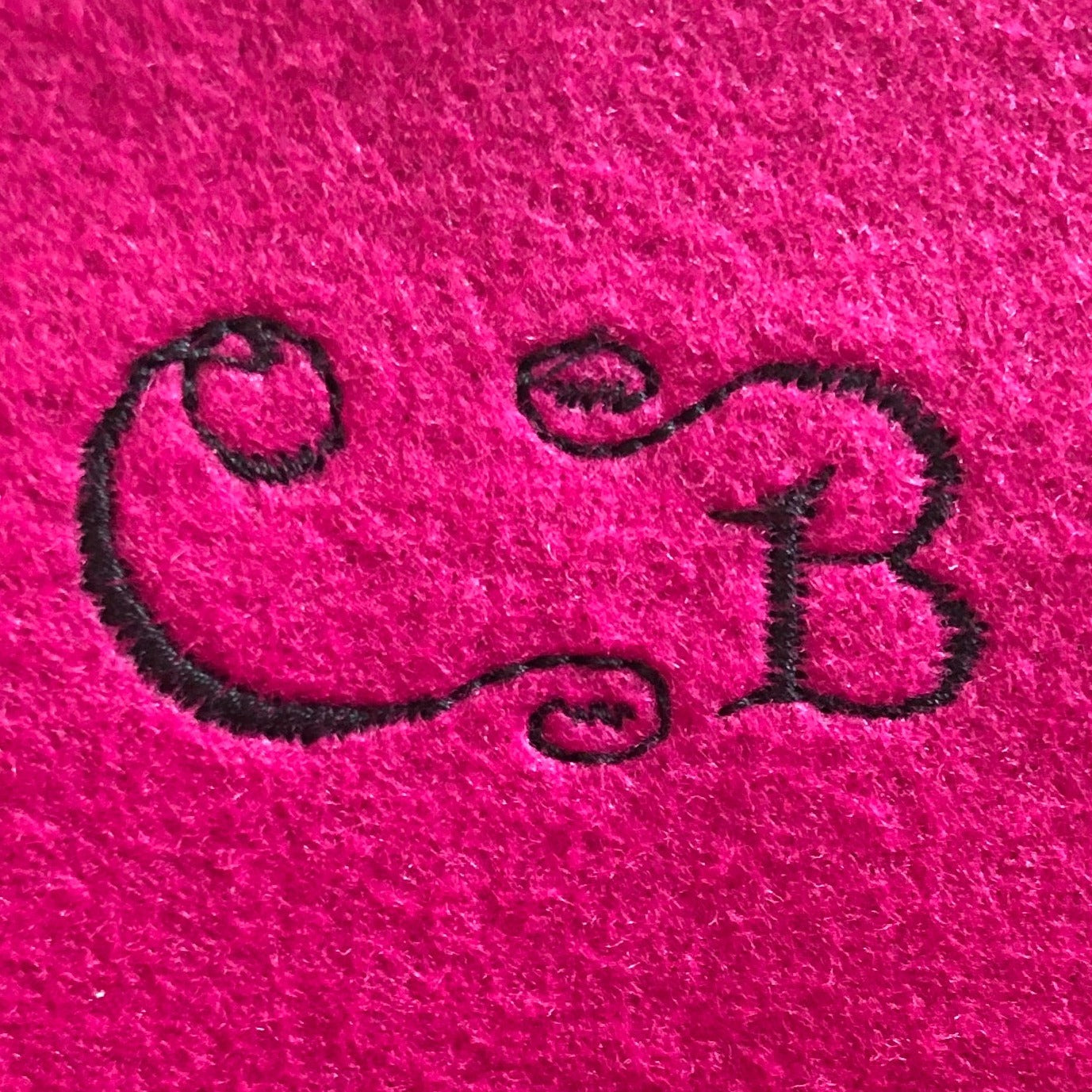 personalise your handbag liner with your own initials