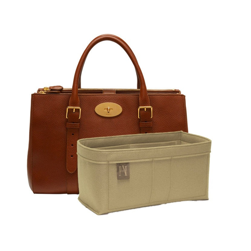 doube zip bayswater handbag liner / bag organiser with internal pockets