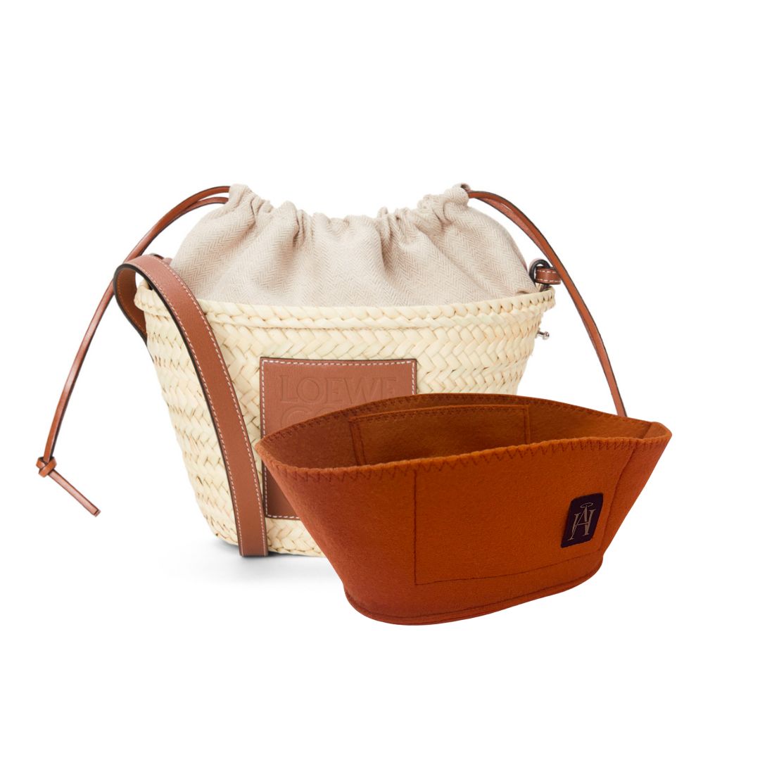 handbag liner for loewe drawstring bucket bag