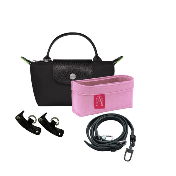 Conversion Kit for Longchamp Le Pliage Green Pouch (Black)
