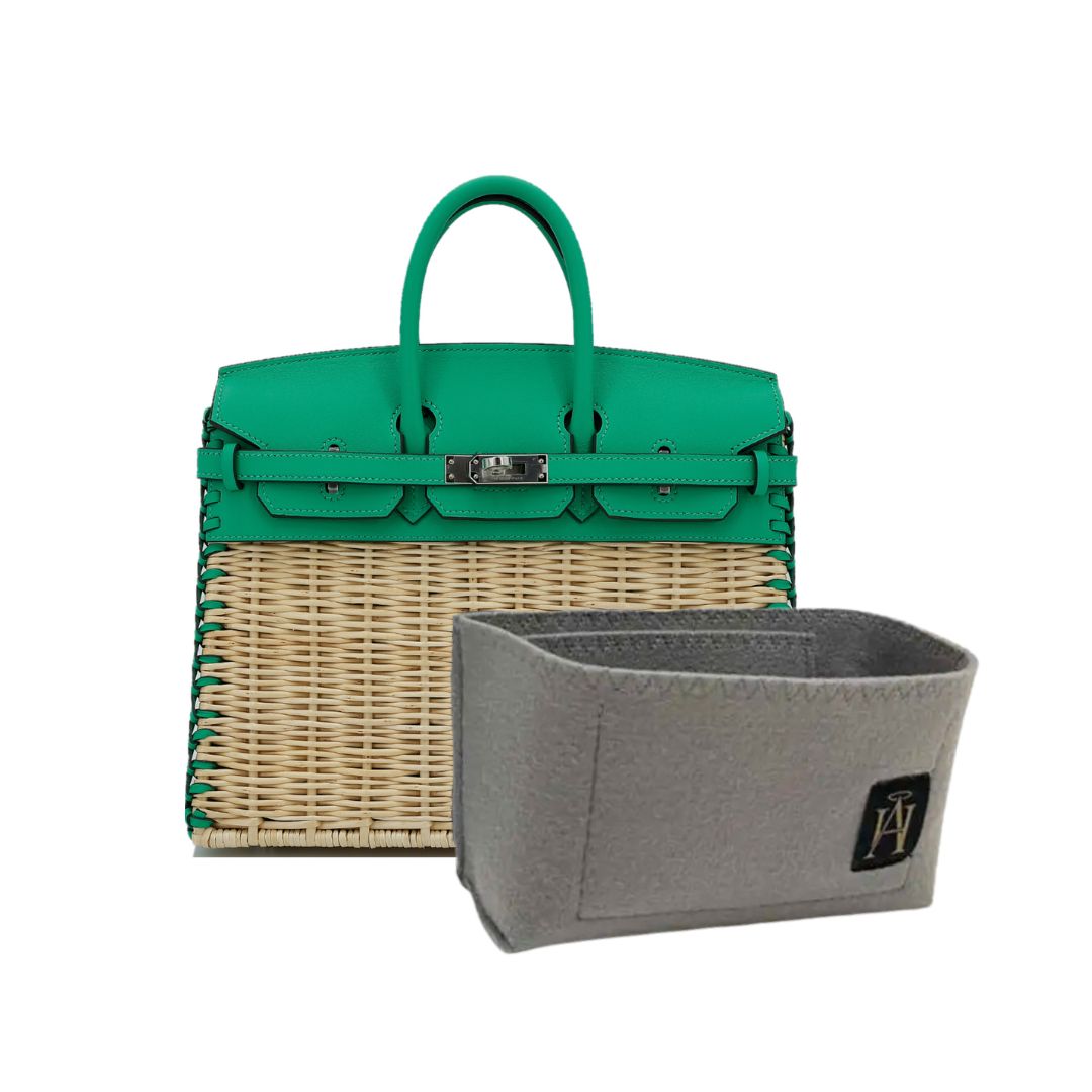 purse insert for the hermes picnic birkin 25 by handbag angels