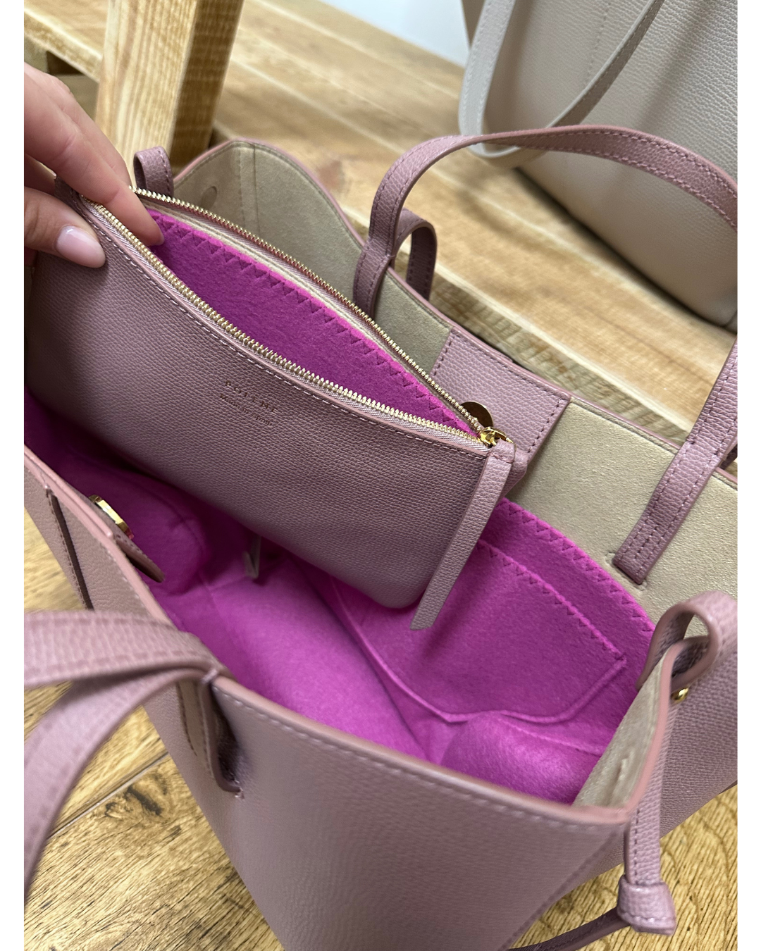 Liner for Polène Mini Cyme Tote Pouch