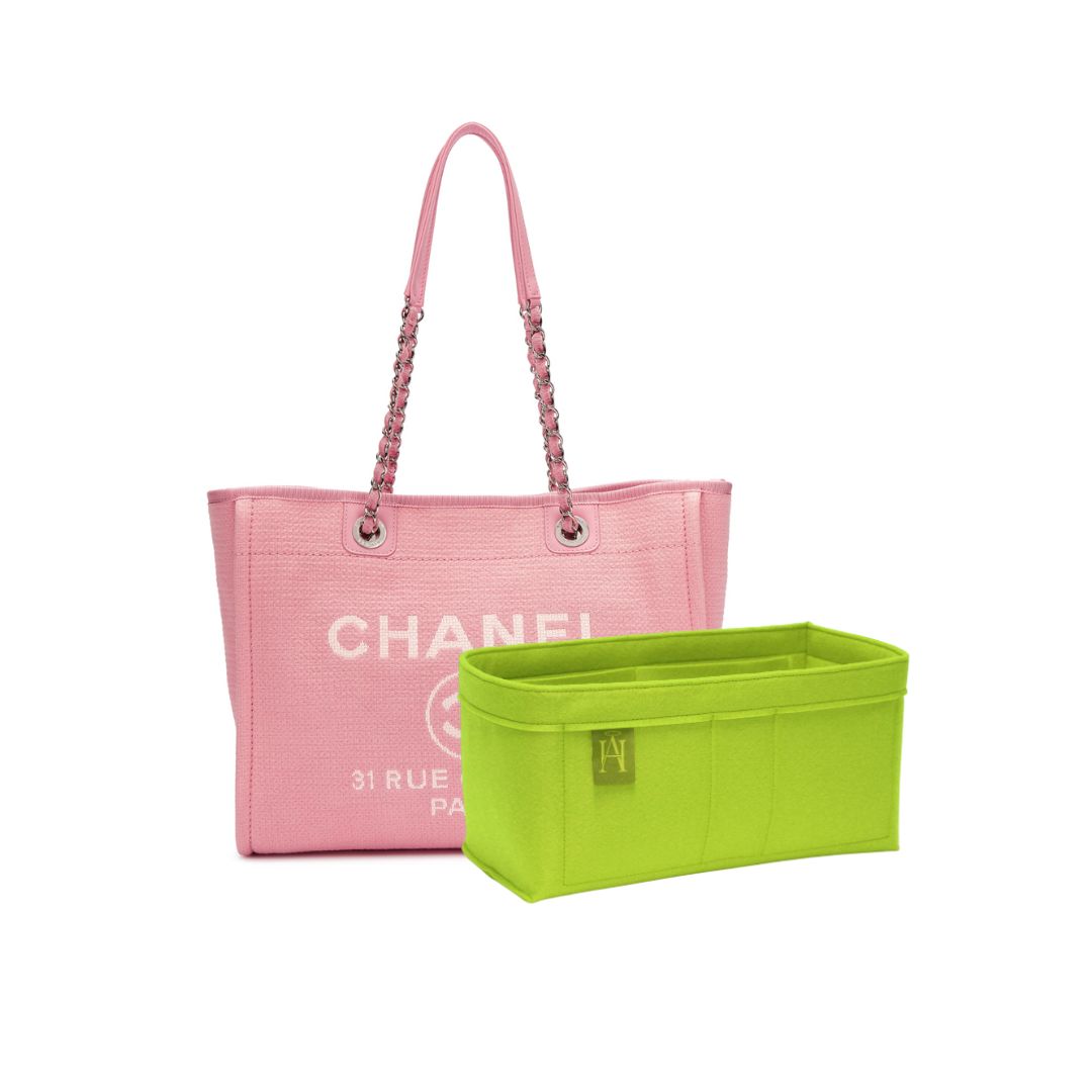 handbag liner / bag organiser for Chanel Small Deauville bag by Handbag Angels. Felt tote organiser