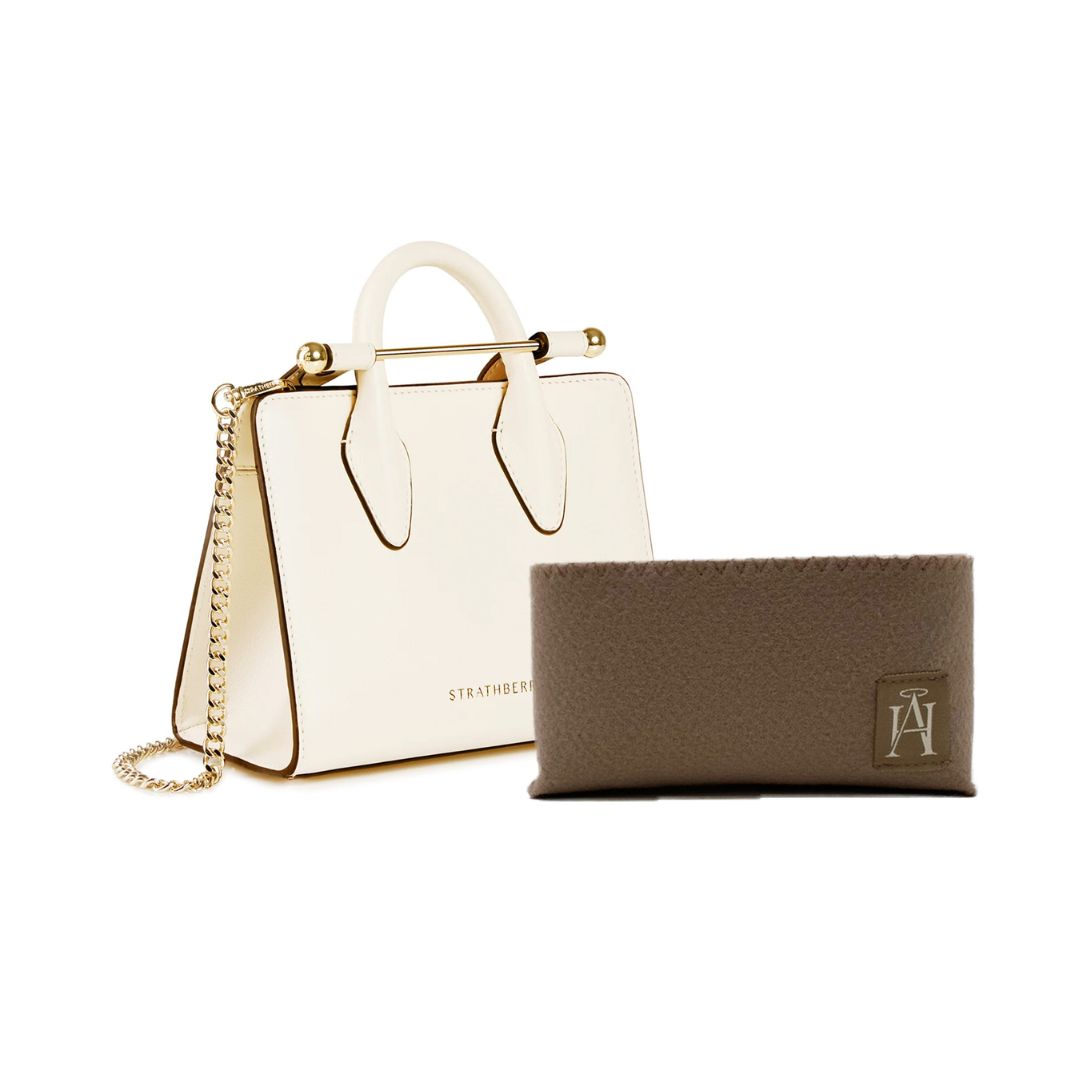 strathberry nano tote handbag liner