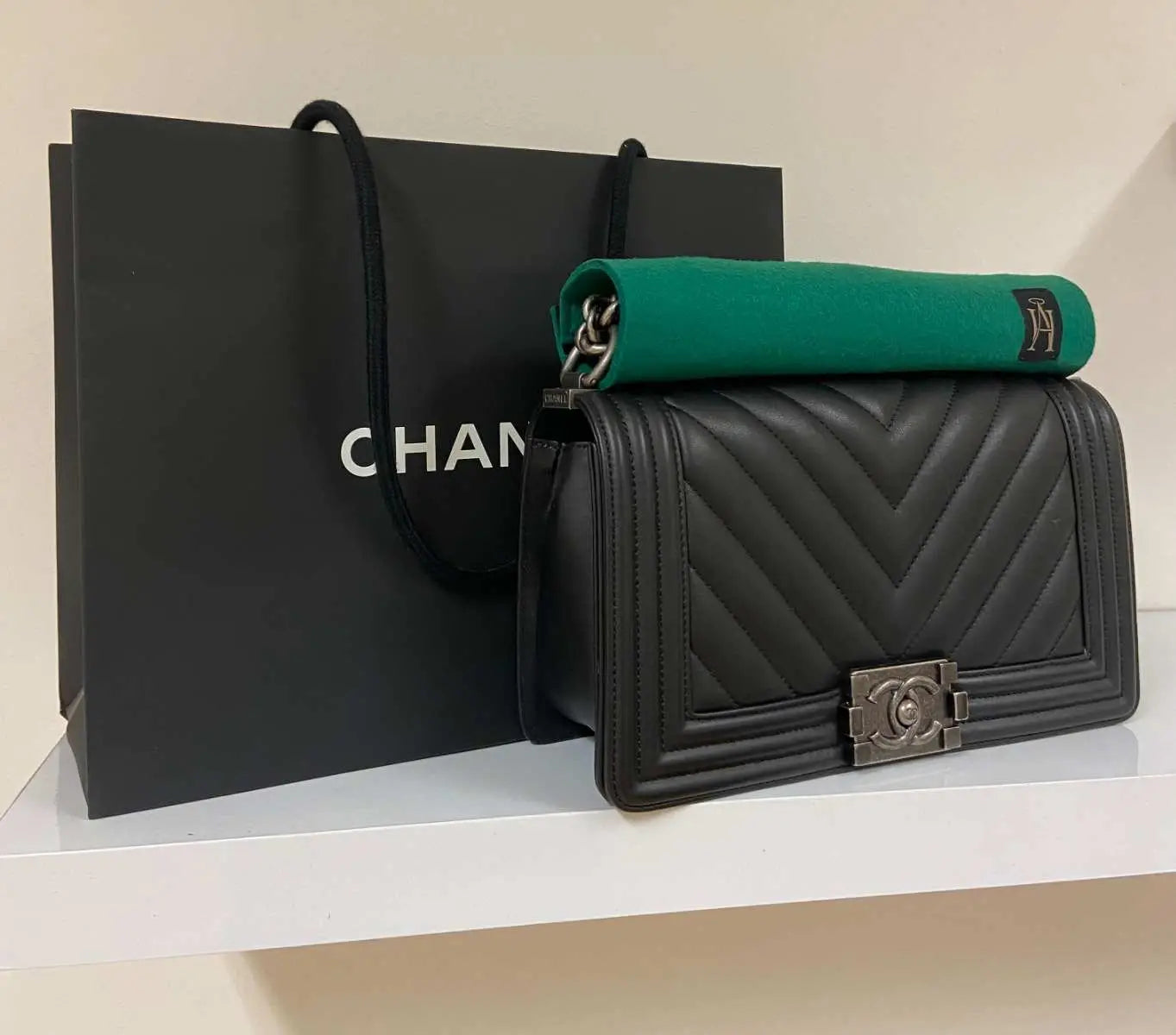 Chain protector for Chanel Medium Old Boy