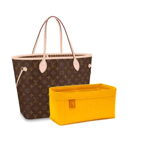 Set of 2 Basic Style Felt Bag Organizers forLouis vuitton's Pochette Metis