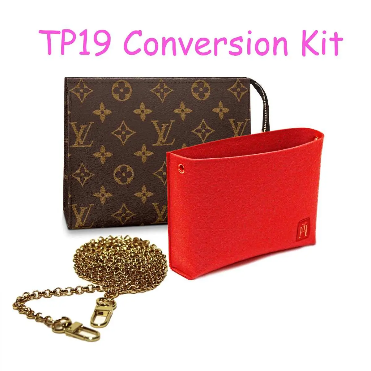 Conversion Kit for LV Toiletry Pouch 19