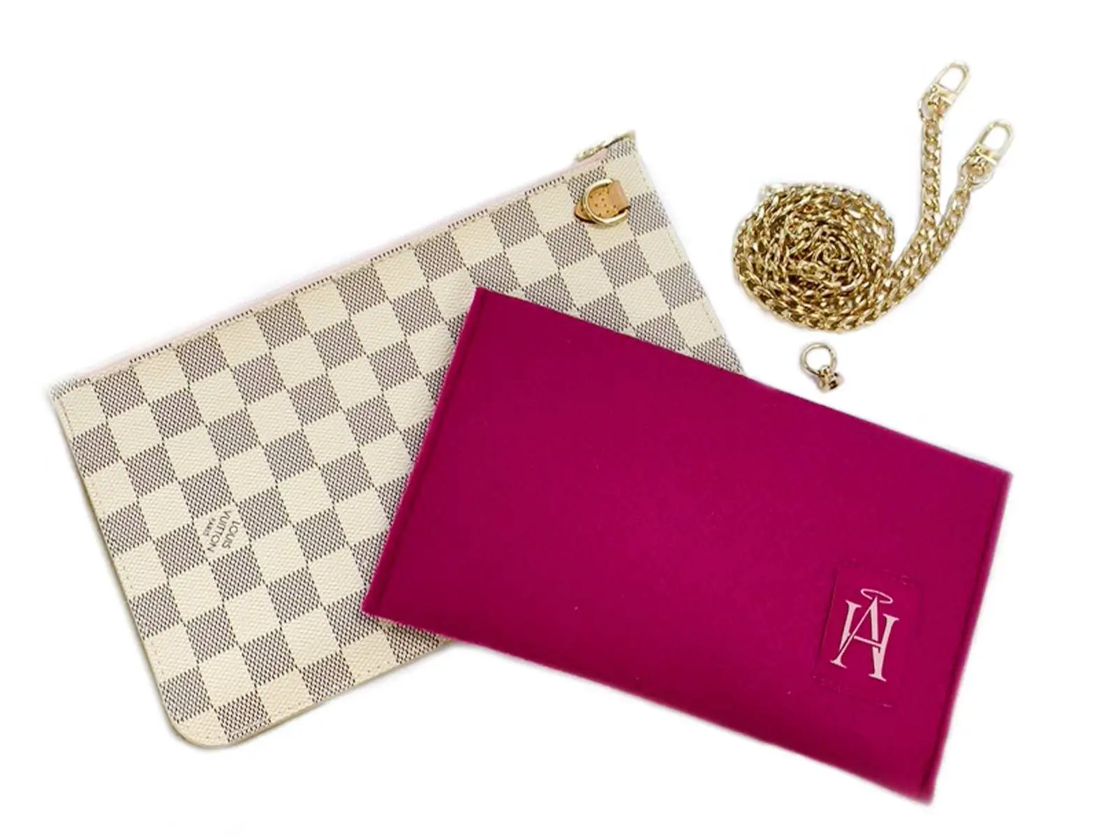 Conversion Kit For Louis Vuitton Neverfull Pouch (Gold & Silver Available)
