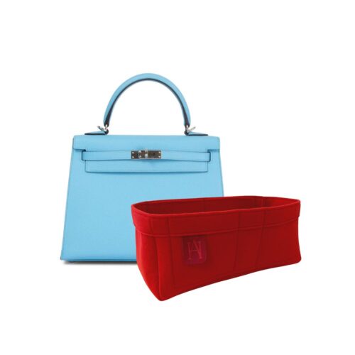 bespoke handbag liner / bag insert for the Hermès Kelly 25 Sellier